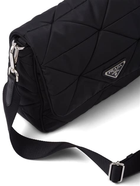 prada re nylon padded bag|Prada vela nylon shoulder bag.